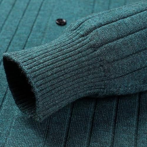 Men's Button striped Polo sweater Slim Fit Button Knitted Sweaters Casual Long Sleeve Cardigan3