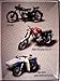 Produktbild MZ ES 250 mit Seitenwagen ETS Trophy Sport und RT 125 Motorrad DDR Blechschild 30 x 40 cm