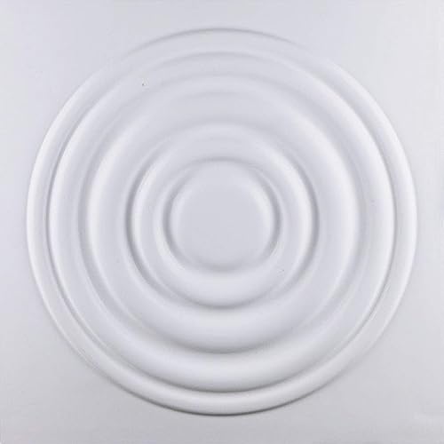 Ekena Millwork WP20X20WDWH 19 58 pulgadas de ancho x 19 58 pulgadas de alto Wade EnduraWall - Cubiertas decorativas para paneles de pared 3D de 267