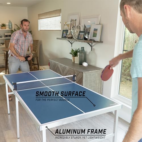 Gosports PP-TABLE-6X3-BLUE 6 Ft X 3 Ft Mid-Size Table Tennis Game Set thumb #3