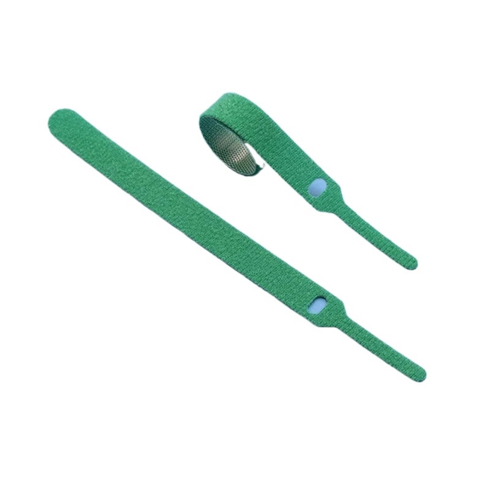 Yangshe Green 400Pcs Releasable Cable Ties Nylon Zip Ties Reusable Wire Straps 150-300Mm