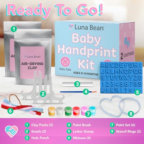 Casting Keepsakes 4099 Luna Bean Baby Handprint & Baby Footprint Kit thumb #5