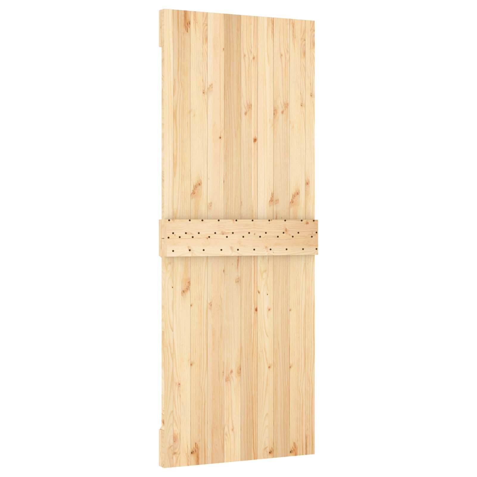 Massive Kieferntür Narvik - Natur, 80x5,4x210 cm, Innenbereich, Platz sparend Model42047095
