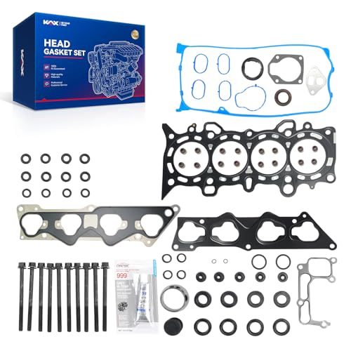 Image of KAX Engine Cylinder Head Gasket Set Compatible with Honda Civic 2001-2005 1.7L, Head Gasket Kit, OE# HS26236PT2, HS54459, 06110PLD010, 0322953, 025370502, HS34967, 021074301, 06110PLAE01, HS13163