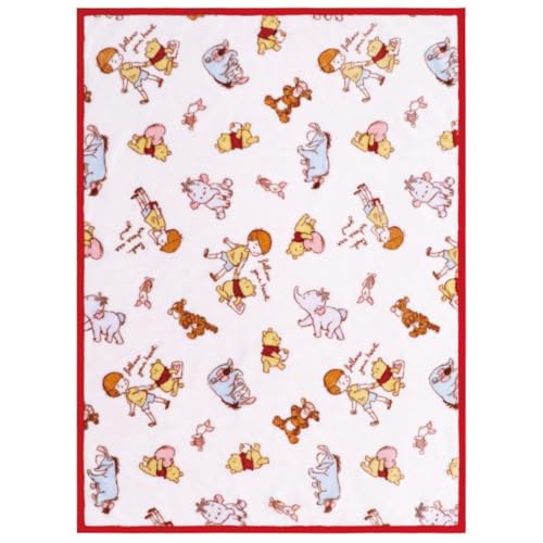 un doudou ふわふわ素材の ベビー毛布 85×115cm ディズニー プー&フレンズ ニューマイヤー あったか素材 ブランケット NZ1923-B