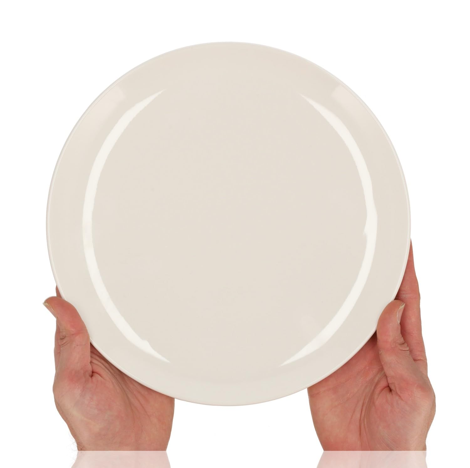 Vajilla blanca de 16 piezas – Vajilla de porcelana para 4 personas – Juego completo de platos con platos, platos de desayuno, cuencos y tazas – Microondas y Lavavajillas Resistente