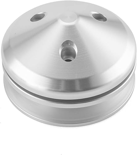 Miniatura 7 de WeiSen Alternador y cigüeñal y bomba de agua Kit de polea de correa en V compatible con motores Big Block Chevy 396 427 454 Bomba de agua corta