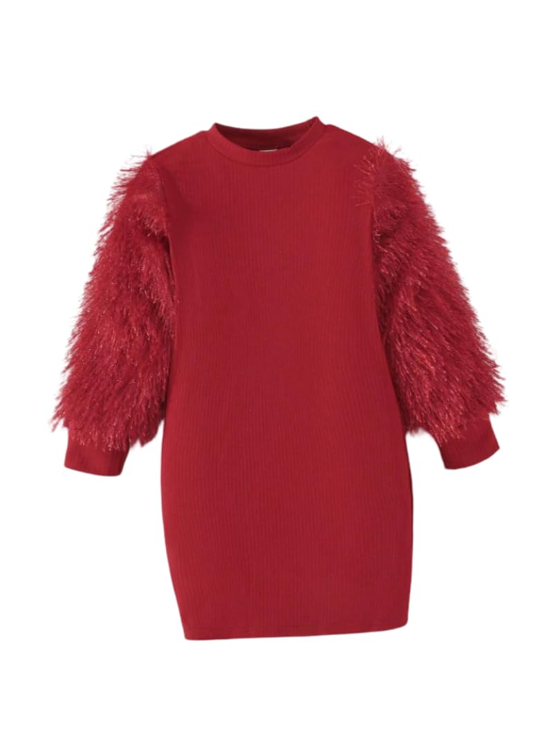 Stylish Red Pink Girls Dress Beautiful Trendy Comfortable Elegant Chic Fashionable Party Casual Playtime Summer Birthday Festive Unique Colorful Quality