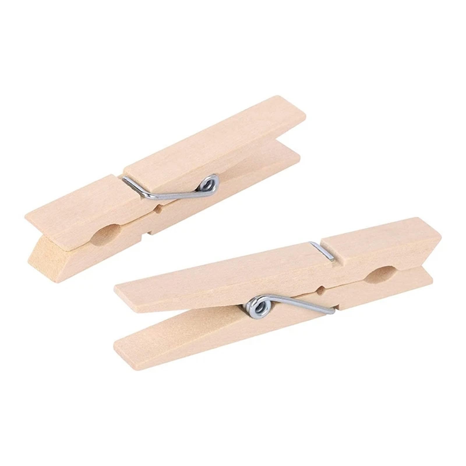 100 mollette grandi in legno resistenti per appendere i vestiti