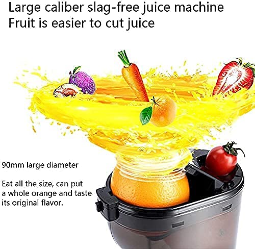 ERoomQ Juicer Machines,Slow Juicer Masticating Juicer Wide Mouth Juicers Cold Pressed Fruits and Vegetables Quiet Anti-Oxidation