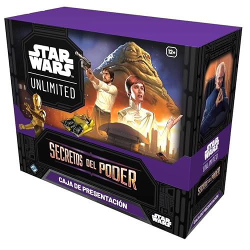 Asmodee FFG Star Wars Unlimited Gioco di Carte Collezionabili Segreti del Potere - Scatola di pre-rilascio - Contiene 6 Buste - A partire da 12 anni, 2+ Giocatori - Versione spagnola