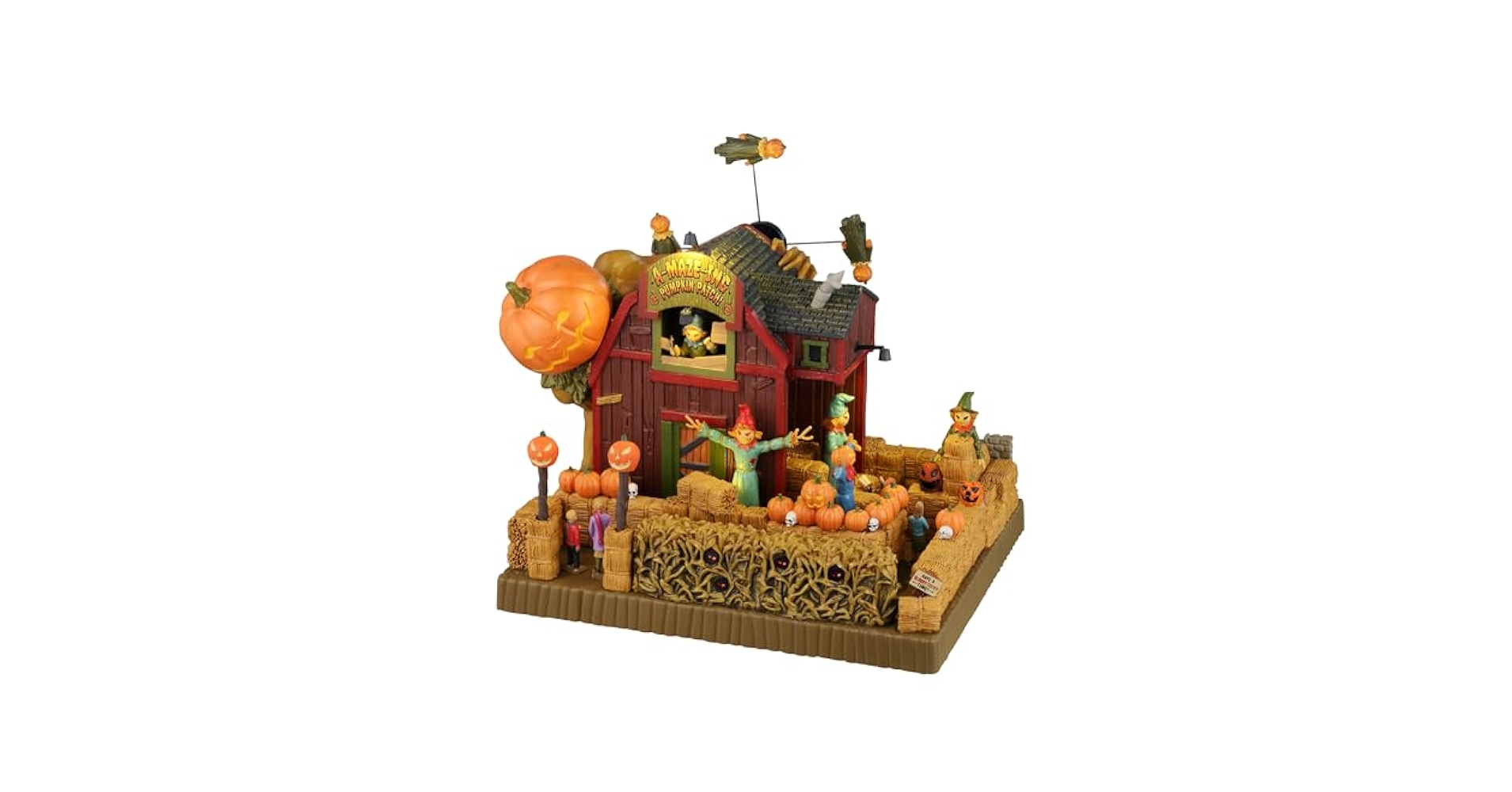 LEMAX モジュラー広場の噴水 Amazon.com: Lemax Spooky Town A-Maze-Ing Pumpkin Patch