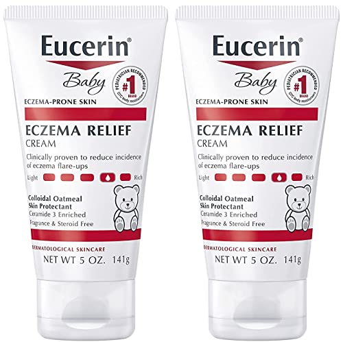 Image of Eucerin Baby Eczema Relief Body Cream - Steroid & Fragrance Free for 3+ Months of Age - 5 oz. Tube (Pack of 2)