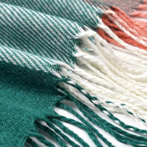 Women's Plaid Scarf Winter Warm, Oversized Blanket Wrap Shawl, Chunky Tartan Scarves for Women4