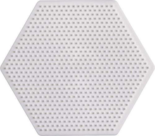 Hama - 594 - Loisirs Créatifs - Plaque Hexagonale pour Perles à Repasser Mini, White