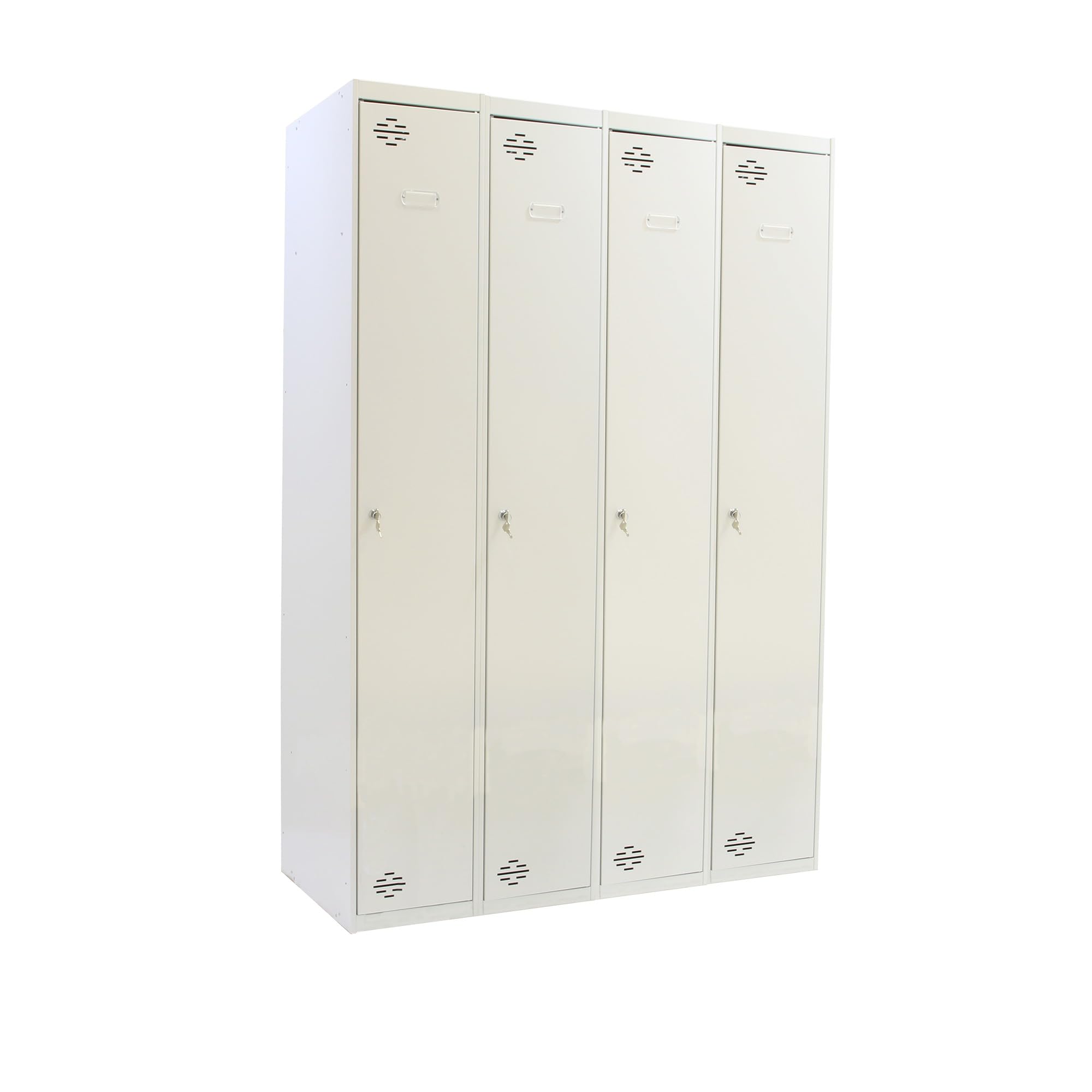 Simon Rack Taquillas Vestuario Metálica, 1800x1600x500 mm, 1 Puerta, 4 Módulos, Incluye Llave, Gris - Simonlocker