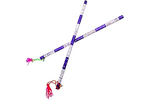 14.4 Multicolor Aluminum Dandiya Sticks for Magical Garba
