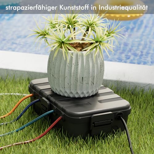 RESTMO große Kabelbox Wasserdicht, Elektrokasten für Verlängerungskabel – Ansicht 5