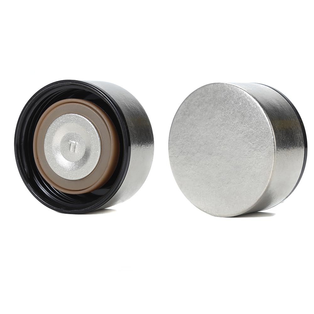 Titanium Thermosflaschen mit Teefilter, doppelwandiger Vakuum-Wärmebecher, silber, langlebig und leicht, für heiße und kalte Getränke Thermobecher mit integriertem Sieb (500ML)