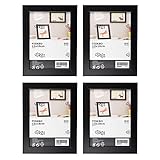 4 schwarze Rahmen Ikea Fiskbo Bilderrahmen, 13 x 18 cm, schwarz, 4 Stück, Pappe, Faserplatte, Folie, Polystyrol-Kunststoff, Acrylfarbe, Schwarz , 13x18cm