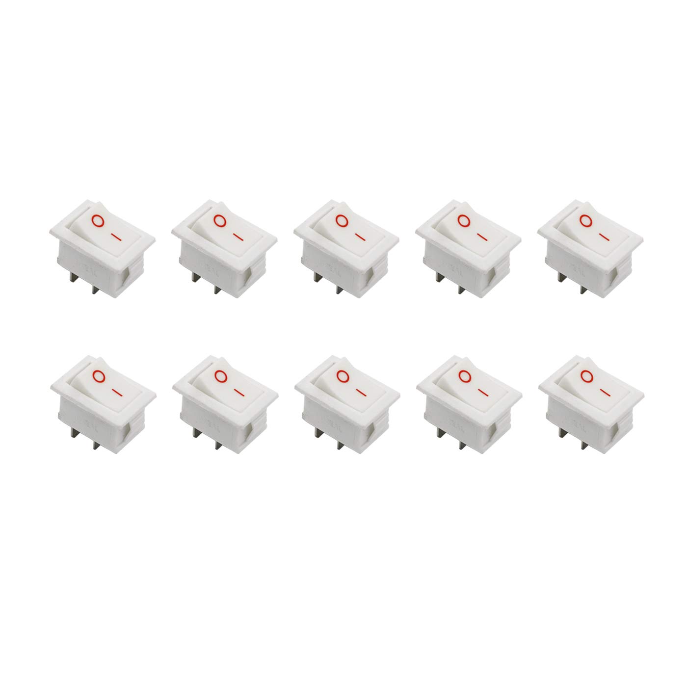 Electronic Spices KCD1-B101 6a 250v Ac White Color 2 Pin Spst Small Plastic Rocker Switches Pack of 10pcs (B0BFQ8FCFV) Amazon Price History, Amazon Price Tracker