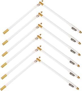 UKCOCO 12 lápices de cejas de madera blanca p...