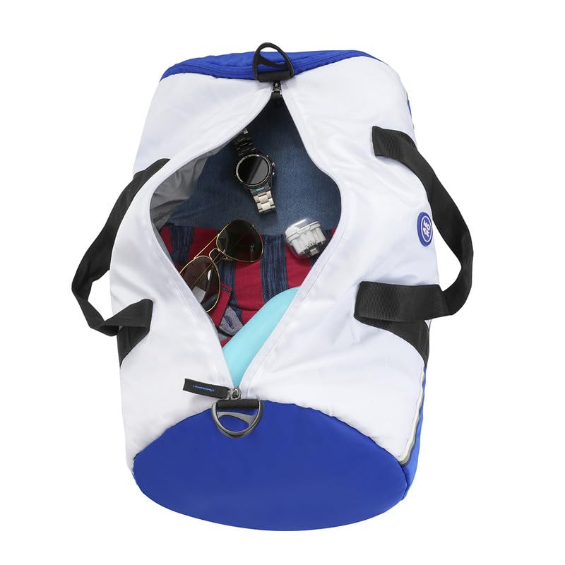 Image of Aeropostale Duo Unisex Polyester 38L Gym Bag Duffel - White