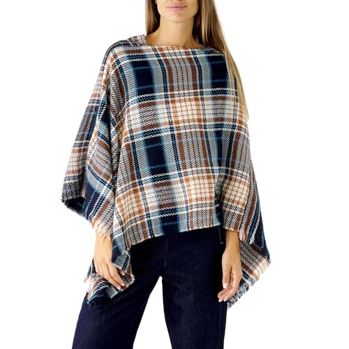 Image of Women's Shawl Wrap Poncho Ruana Cape Cardigan Sweater Open Front for Fall Winter Spring