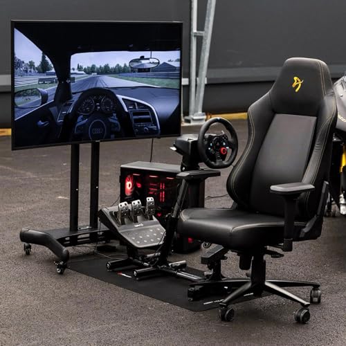 Arozzi Velocita Universal Racing Simulator Cockpit Compatible with Most Racing Sim Gear and Gaming Chairs Collapsible Telescopic and Portable - Black - Image 5