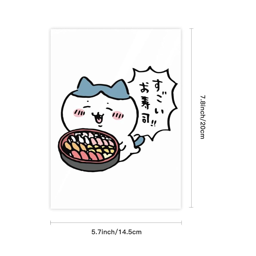 Amazon.co.jp: Sticker Seal, Chiikawa, Hachiware, Crystal