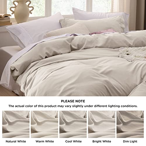 Bedsure DUVET COVER SET-WASHED COTTON LIKE Duvet Cover Queen Size thumb #6