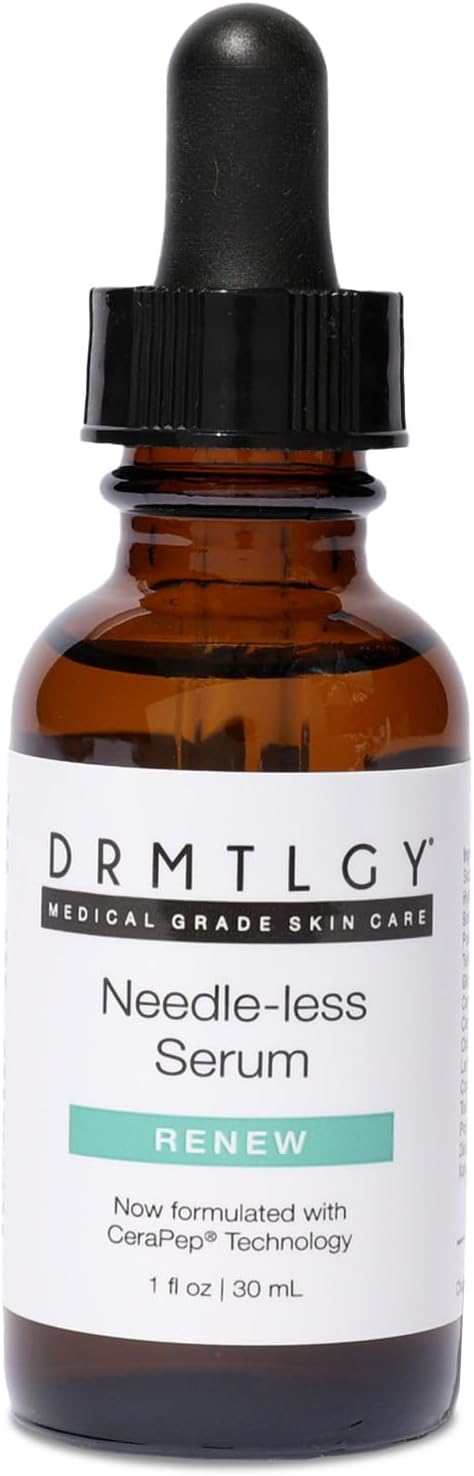 DRMTLGY Needle-less – Anti-Aging Serum for Fine Lines & Wrinkles – Niacinamide Serum with Potent Blend of Hyaluronic Acid, Peptides & Ceramides, 1 fl oz DRMTLGY Needle-less – Anti-Aging Serum for Fine Lines & Wrinkles – Niacinamide Serum with Potent Blend of Hyaluronic Acid, Peptides & Ceramides, 1 fl oz