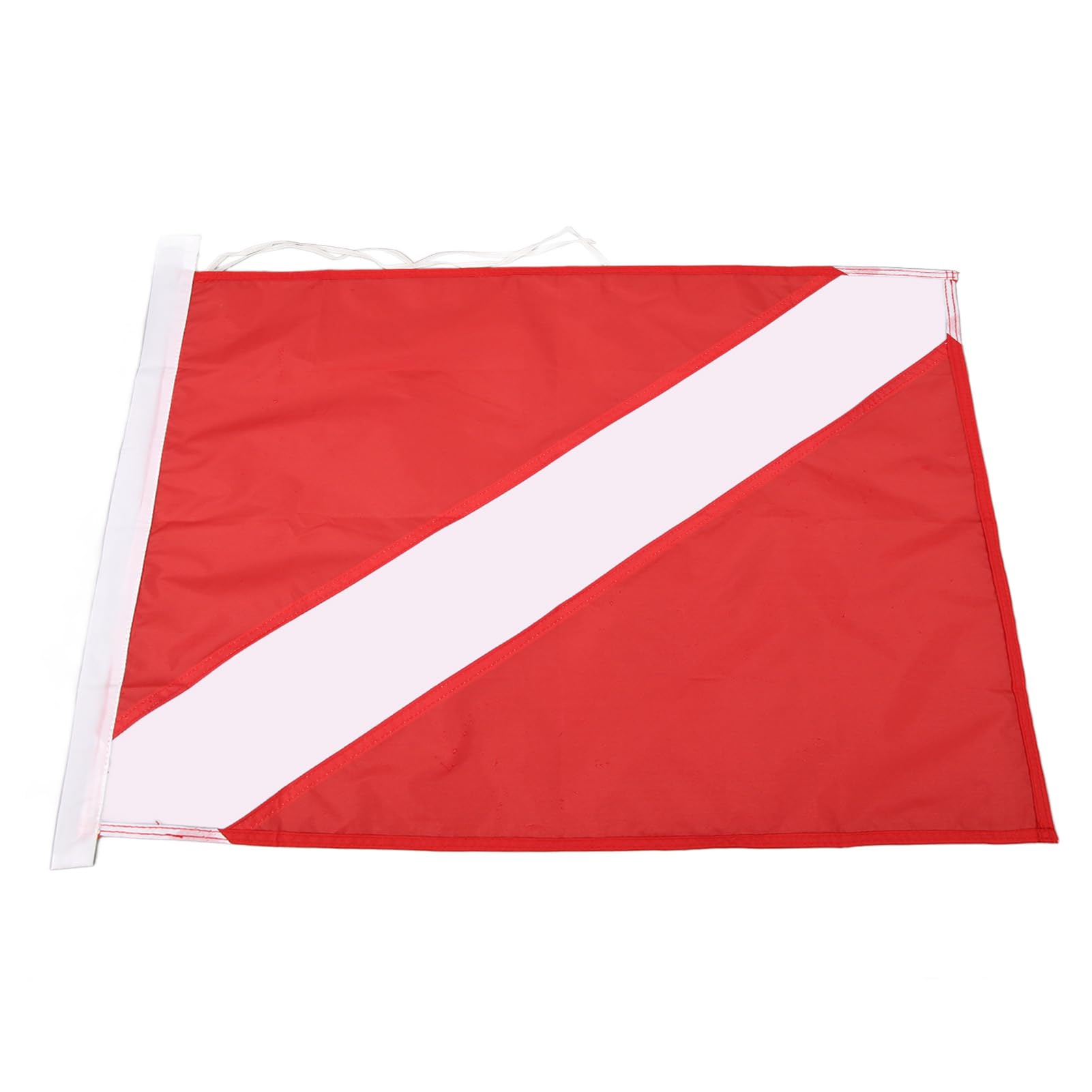 Tyenaza Dive Flag for International Scuba, Diving Freediving Diver Down Boat Use with Float Red White Binding Rope Type