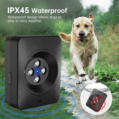 Antibell für Hunde,3 Ebenen Ultraschall Anti Bell Gerät,33Ft Anti-Bell-gerät,Auto-Anti Bell Gerät Hunde,100% Sicher und effektiv Sicher Hundebellen Stoppen,Ultraschall-Anti-Bellgerät Hundebellen