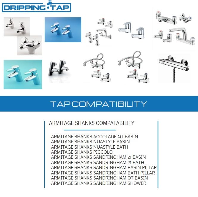 TC50, Mixer Tap Cartridge Replacement 1/2" 7.6mm x 18 Spline, 56mm Cartridge Length Ceramic disc for Armitage Shanks Nabis - Image 4
