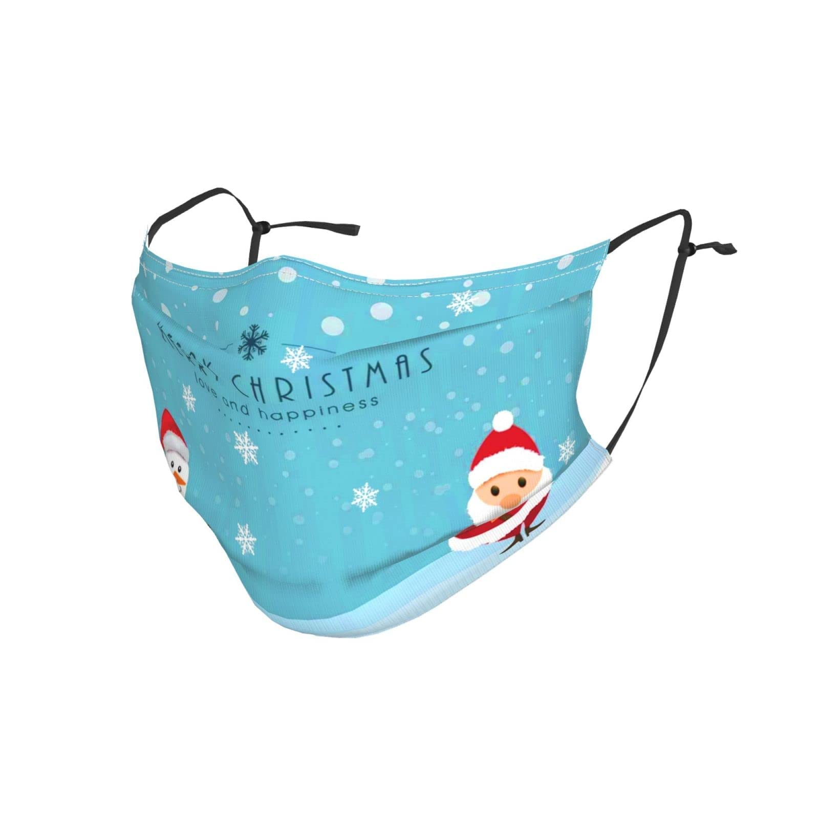 Christmas Face Mask Reusable Christmas Snow Scene Winproof Warmth Breathable Adults Cloth Mask for Men Women Outdoor Activity