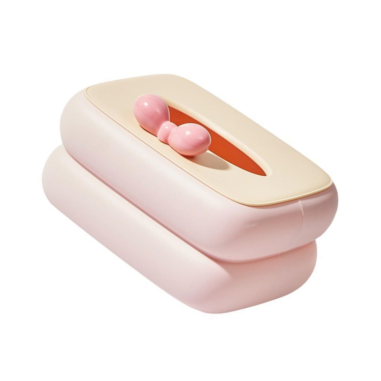 Tissue Dispenser Box Modern Themed Tissue Box Multipurpose Decorative Organizers Napkin Holder Apartment Must Haves(B)