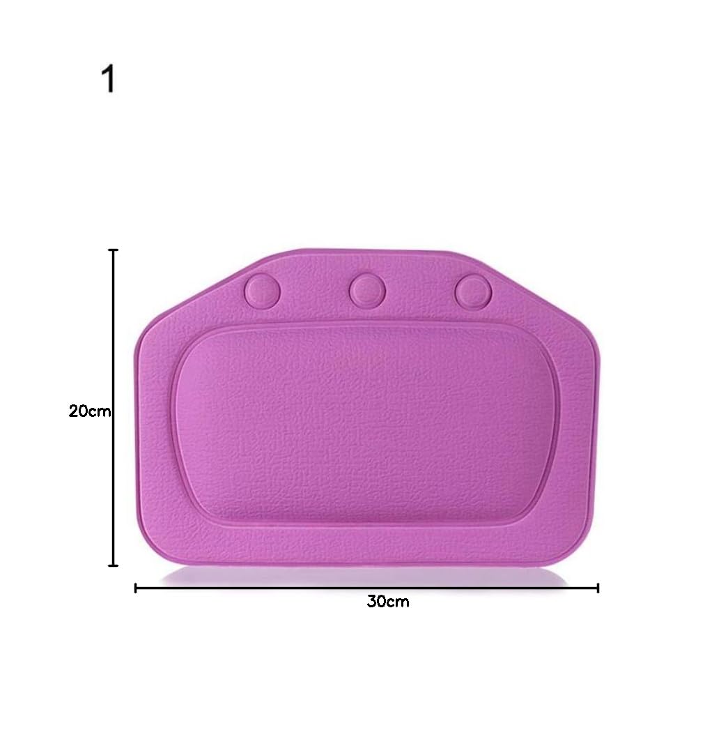 Almohadas de baño Almohada de baño Almohada de bañera Reposacabezas Almohadas de baño Impermeables para ventosas de baño Almohada de reposacabezas para el Cuello Cojín de bañera Verde a Rayas (Color
