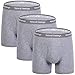 Boxer Briefs - Mens Underwear Pack of 3, Grey, X-Large / 39-41 Inches