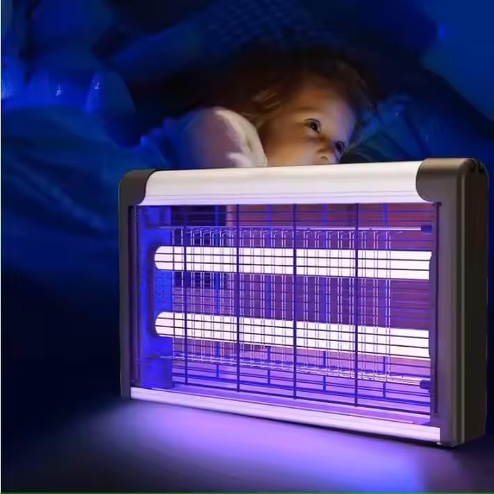 Image of International Eco Friendly Electronic LED Mosquito Killer Machine Trap Lamp, Theory Screen Protector Mosquito Killer lamp for House,USB Power Electronic Night Girls Room|Kids Room (S Silver)