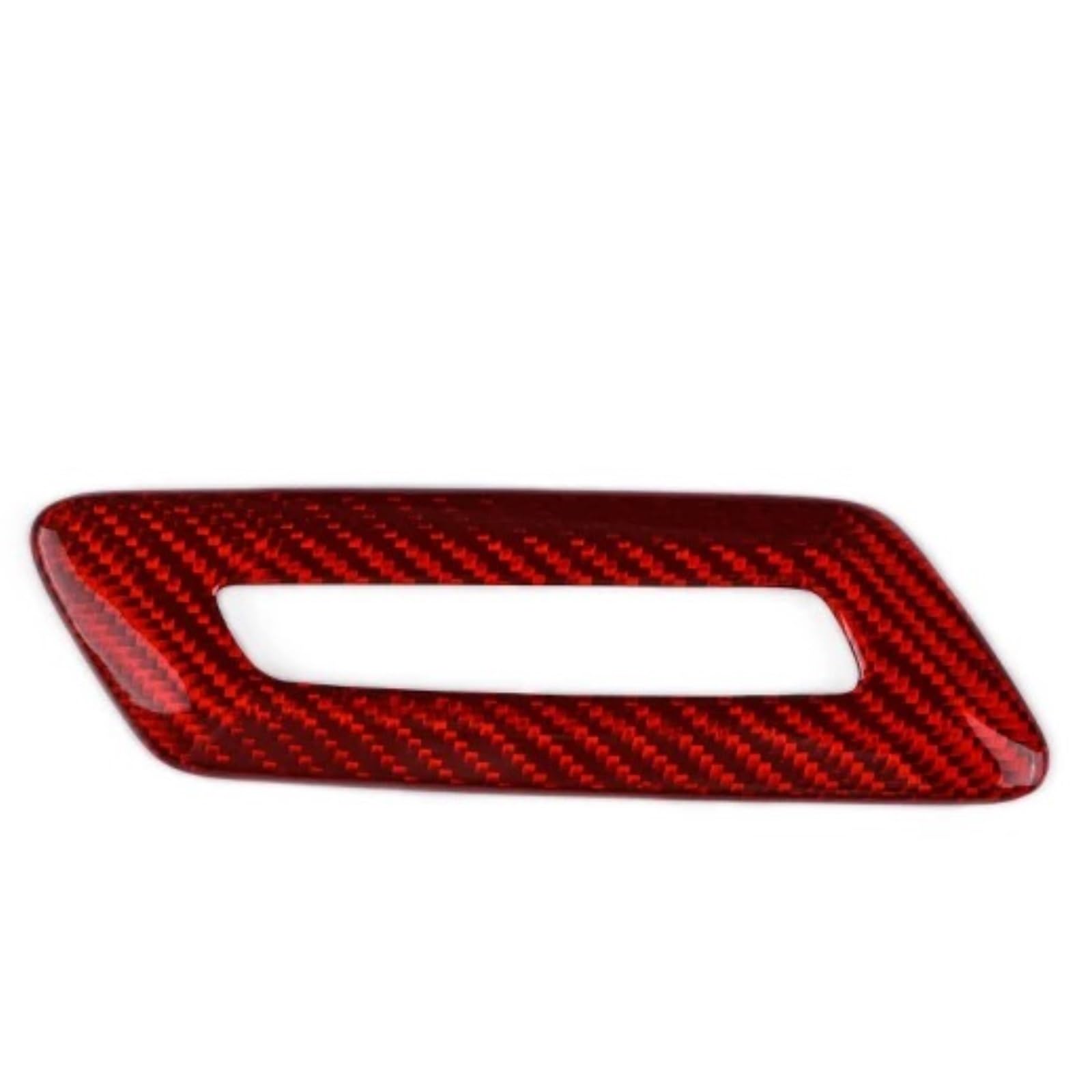 Interior Trim for Chevrolet for Camaro 2016 2017 2018 2019 2020 2021 2022 2023 Real Carbon Fiber Car Interior Trim Red Black Accessories Sticker Auto Central Inner(Front Seat Button RD)