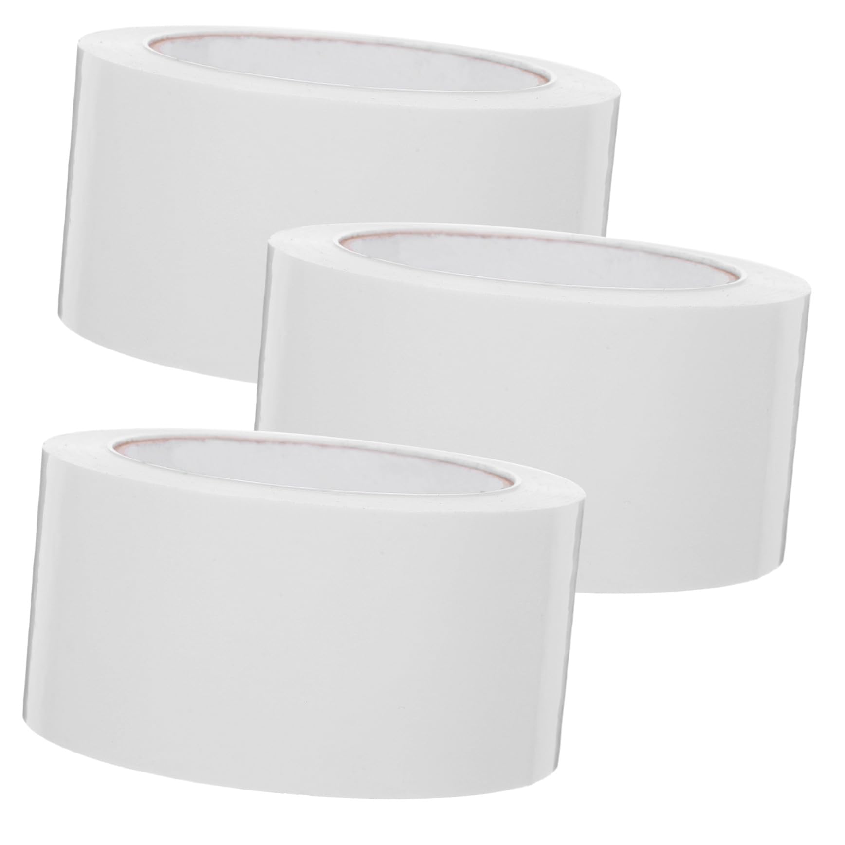 Hohopeti Selbstklebendes Dichtungsband und Wasserbasiertem Klebstoff Weißes Klebeband 3 Rollen 55mm X 91m mit Starkem Opp Material für Innen und Außeneinsatz