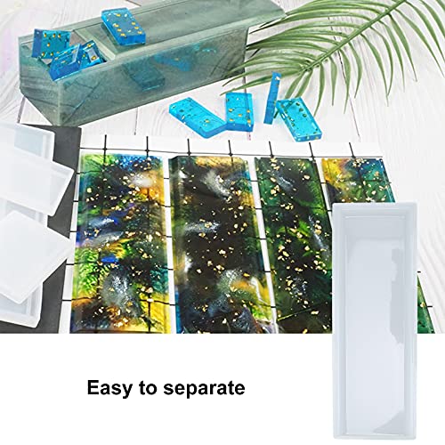 Image of Domino Storage Box Mold - Non-Toxic Reusable Silicone Set for DIY Crafting, Includes Small, Medium & Large Sizes