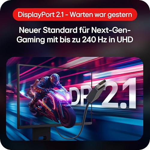 LG Ultragear™ 27G850A-B.AEU (27 Zoll) 4K UHD IPS Gaming-Monitor, 240Hz/480Hz, AMD FreeSync™, DisplayHDR™ 600, 2X HDMI 2.1, DisplayPort 2.1, Schwarz