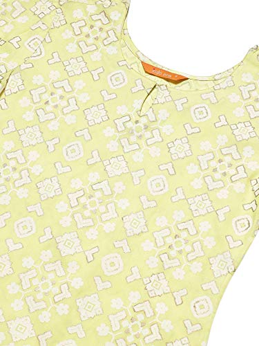 Image of INDO ERA Women's Viscose Rayon Floral Straight Kurta(IE27KT5PK1716)