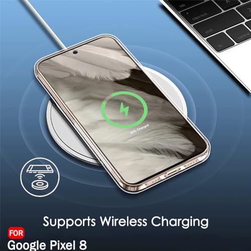 Image of TheGiftKart Back Cover Soft Case for Google Pixel 8 | Best Camera Protection | Inbuilt Dust Plugs & Anti-Slip Grip | Ultra Clear Slim Back Cover Case for Google Pixel 8 (Silicone, Transparent)
