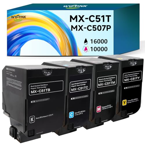 Toner de rechange MX-C51T compatible Sharp MX-C51TB MX-C51TC MX-C507P