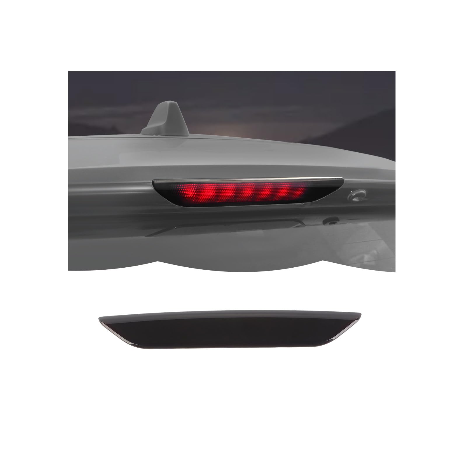 Smoked Black Third 3rd Brake Light Cover High Mount