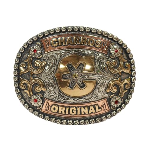 M-Royal Saddles Charros Original Show “C” Belt Buckle Hebilla