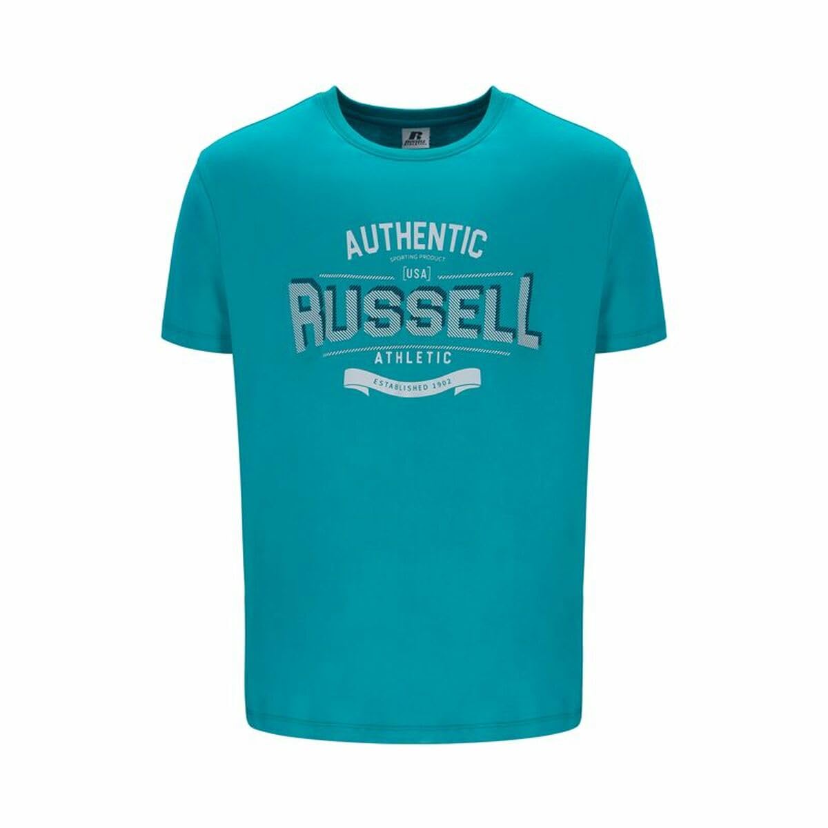 Russell Athletic Men's ARA-S/S Crewneck T-Shirt Lake Blue Size S